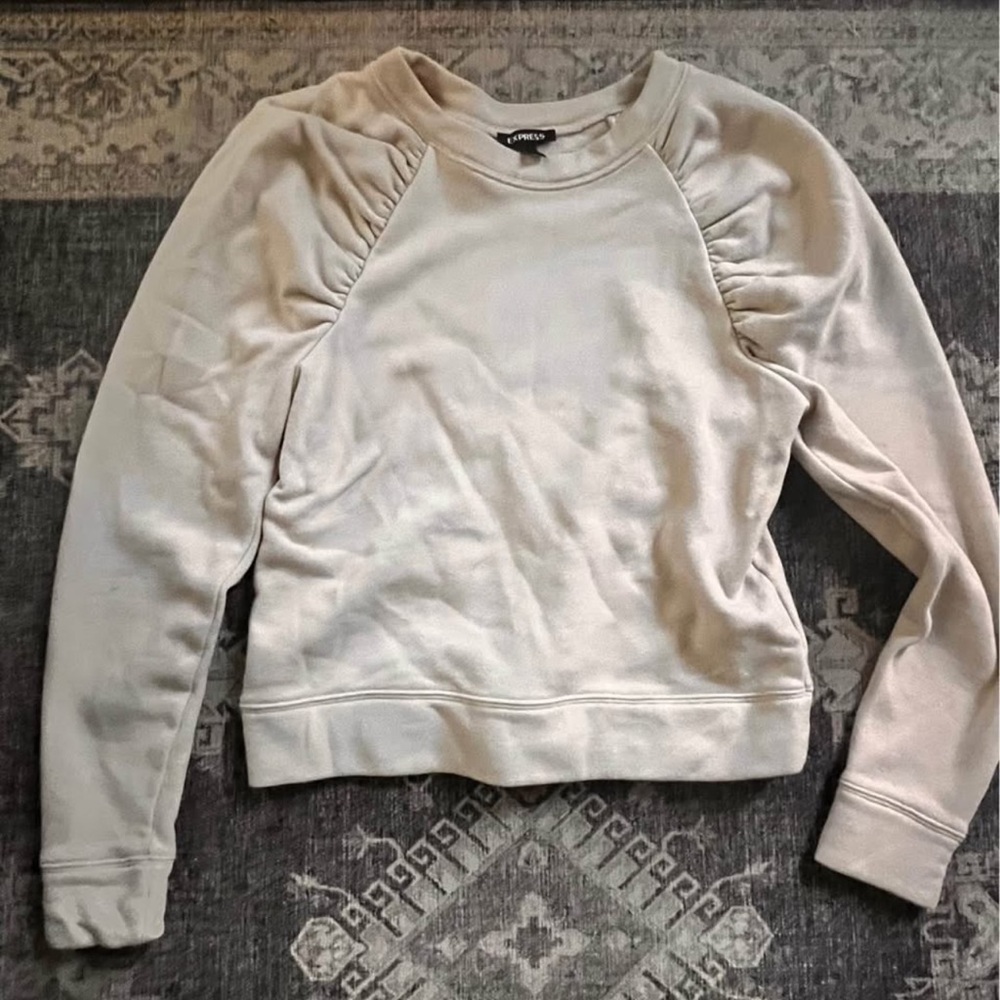 Express Cream Sweatshirt for Women